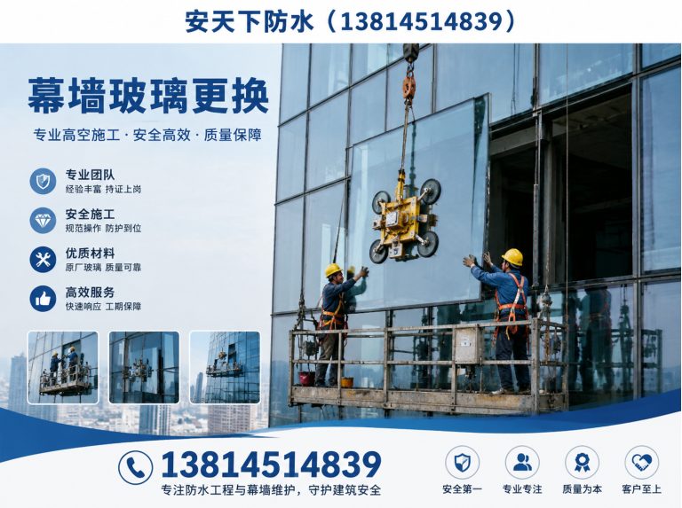 浦口区幕墙玻璃更换展示图